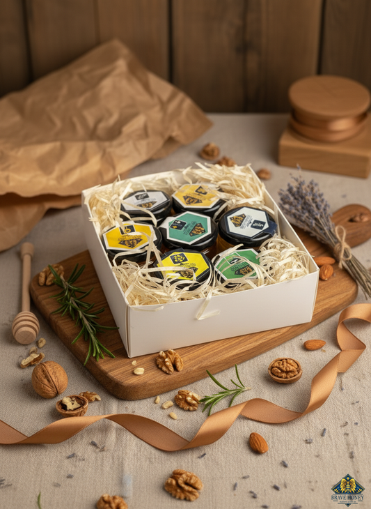 Brave Honey Gift Set – 7 × 50 g