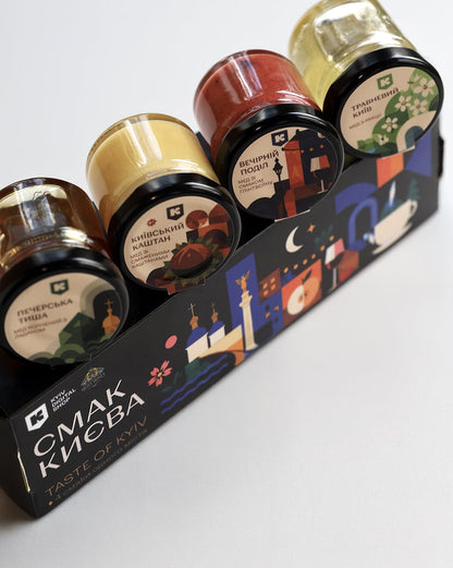 Taste of Kyiv — Premium Gift Honey Collection — 4 × 50 g