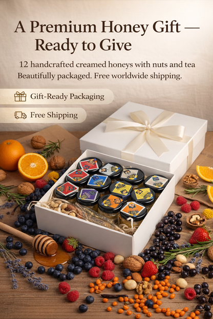 Brave Creamed Honey Premium Gift Set – 12 × 50 g