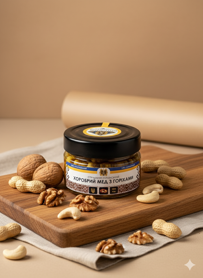 Brave Honey with Nuts – Natural Nut & Honey Blend