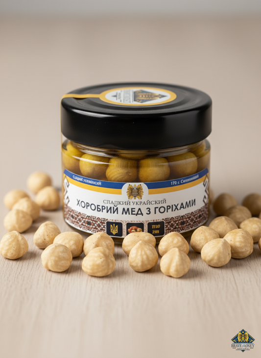 Hazelnuts in Brave Honey