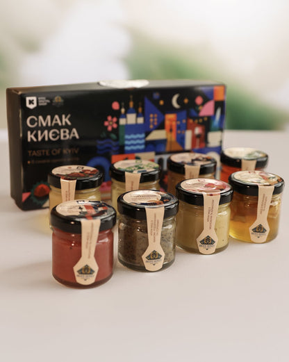 Taste of Kyiv — Premium Gift Honey Collection — 8 × 50 g