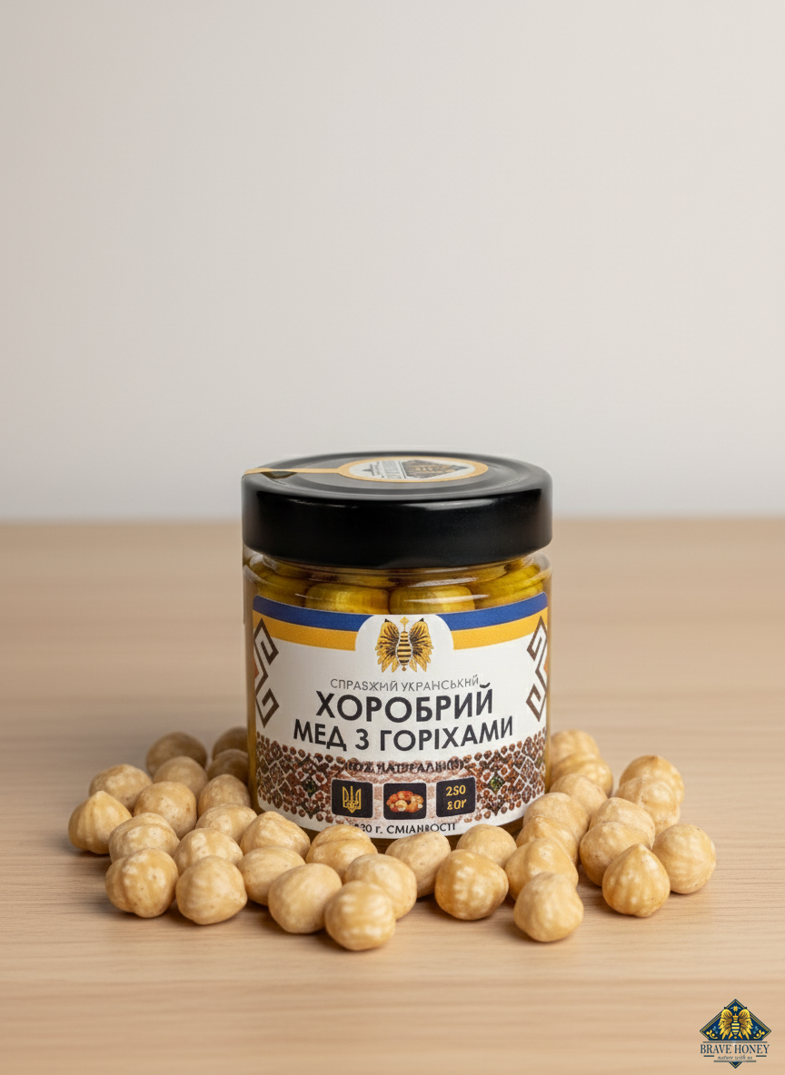Hazelnuts in Brave Honey