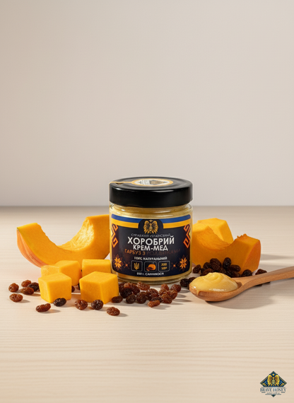 Pumpkin with Raisins - Brave Creamed Honey