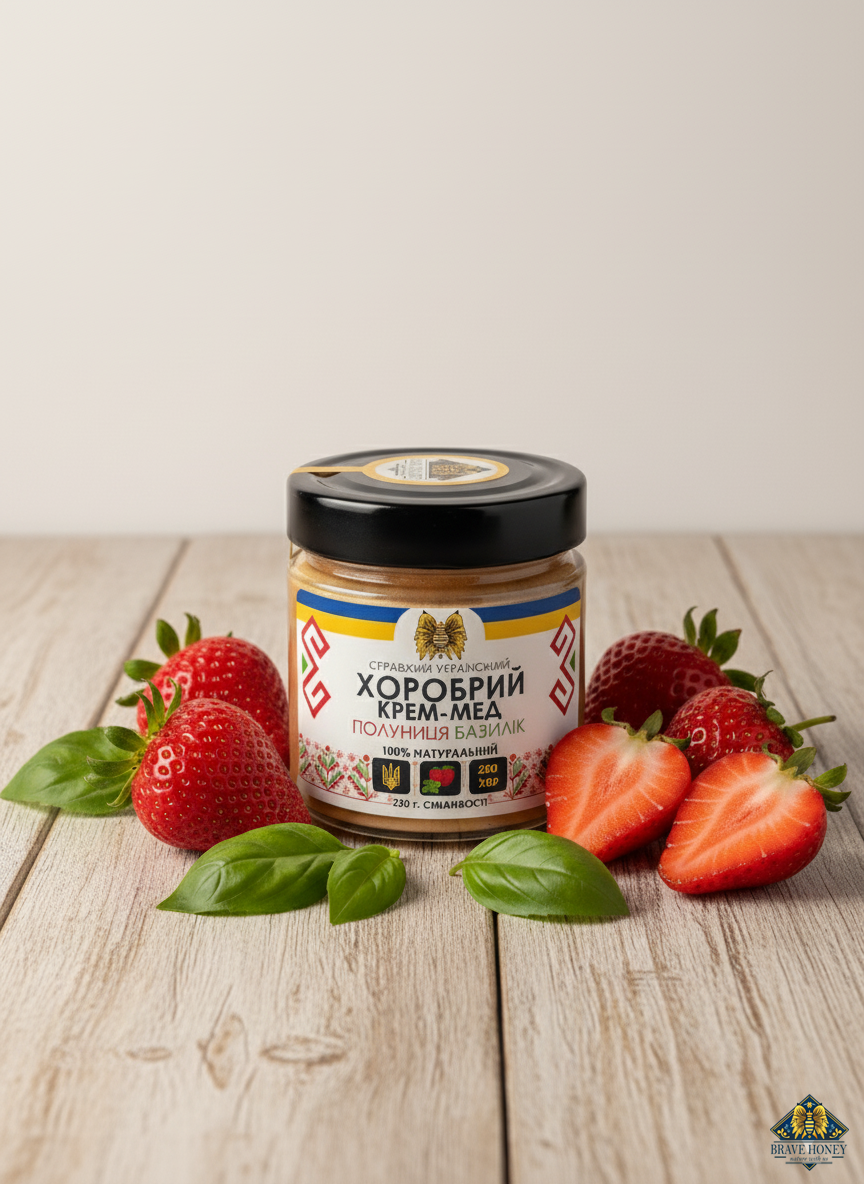 Strawberry & Basil - Brave Creamed Honey