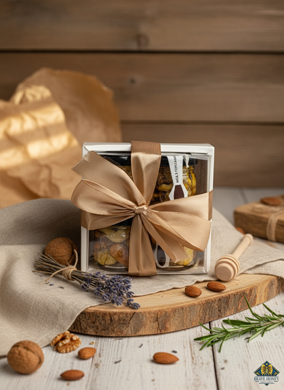 Brave Honey Nuts Gift Set – 4 × 50 g
