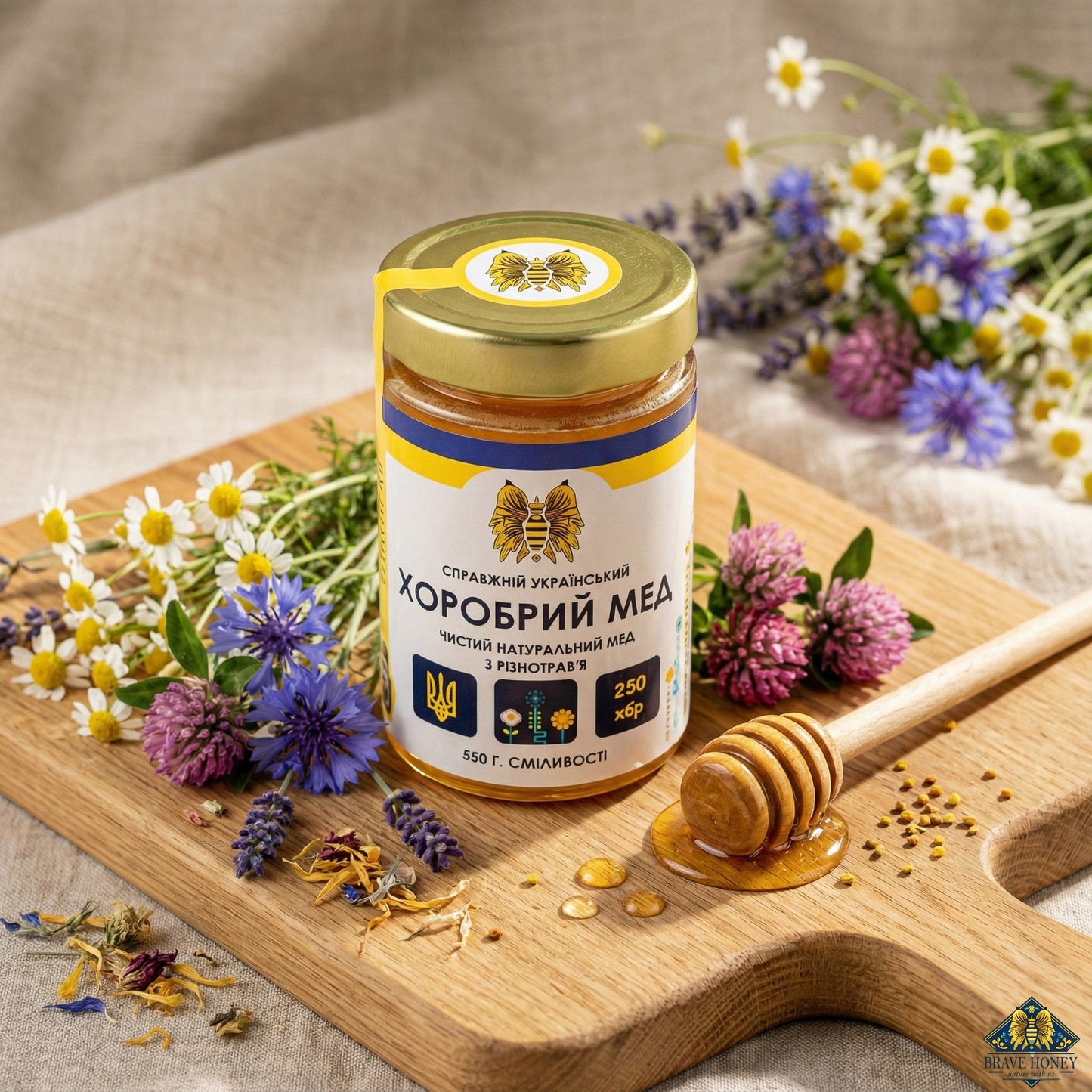 Raw Honey from Various Herbs
