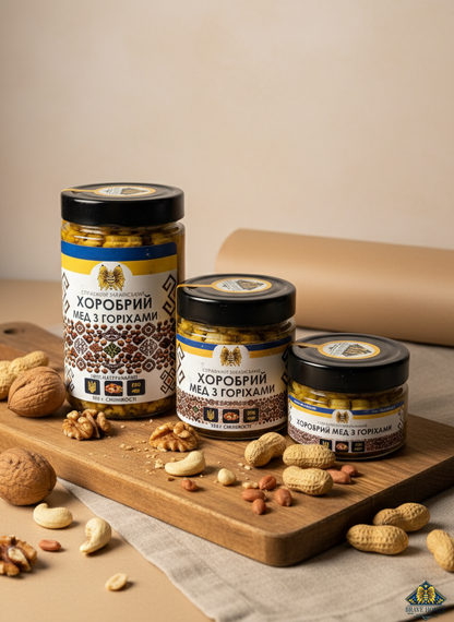 Brave Honey with Nuts – Natural Nut & Honey Blend