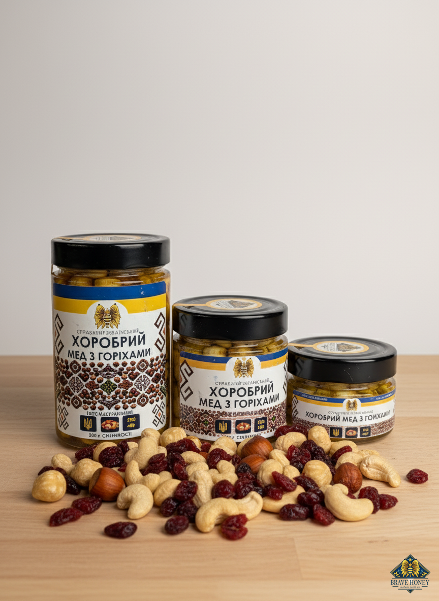 Cranberries & Nuts in Brave Honey