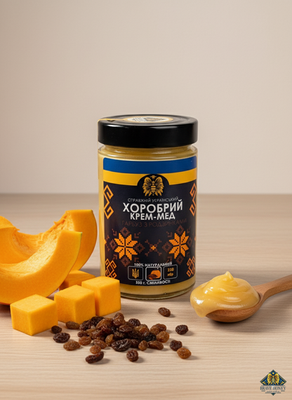 Pumpkin with Raisins - Brave Creamed Honey