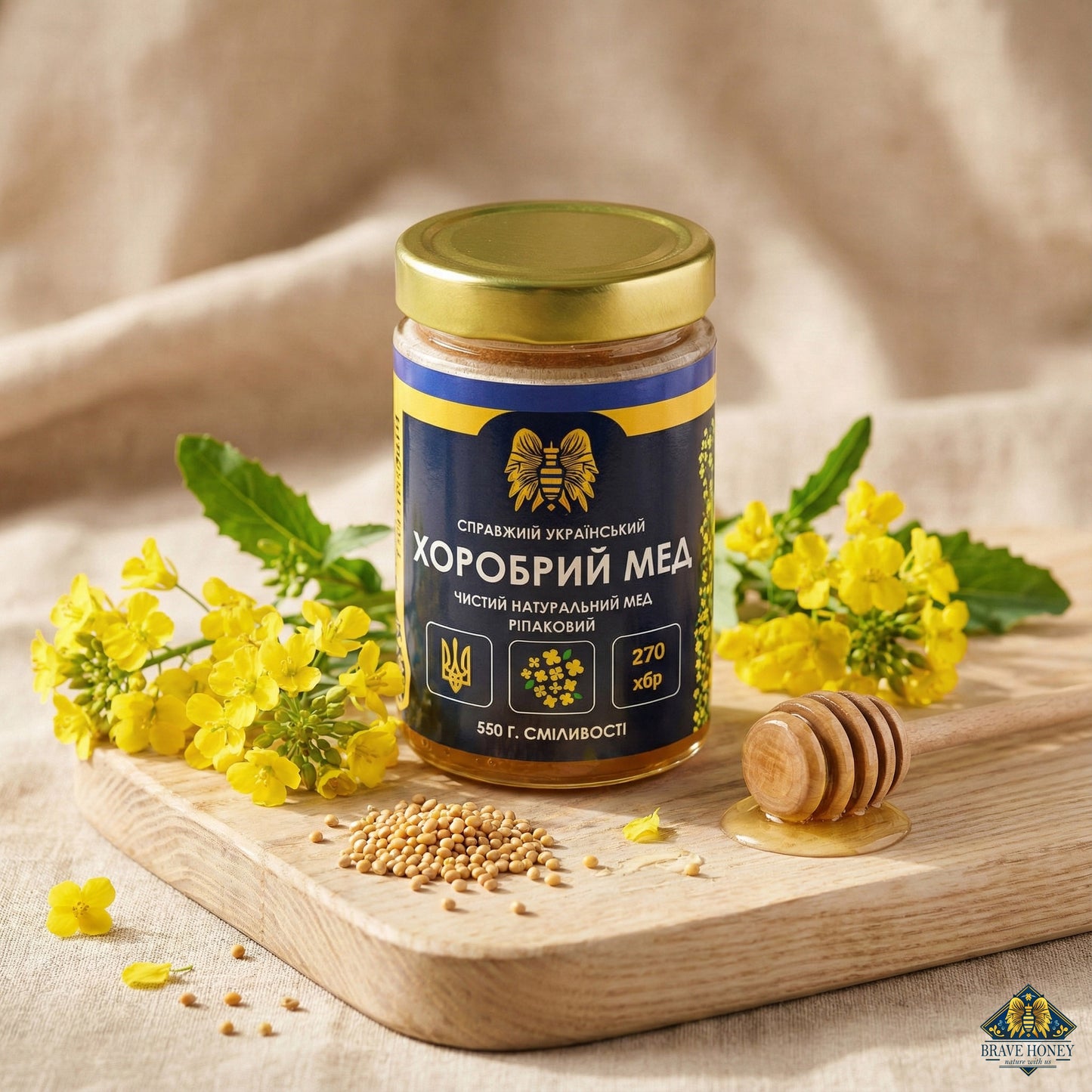 Raw Rapeseed Honey