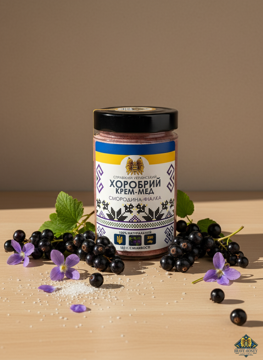 Blackcurrant & Violet - Brave Creamed Honey