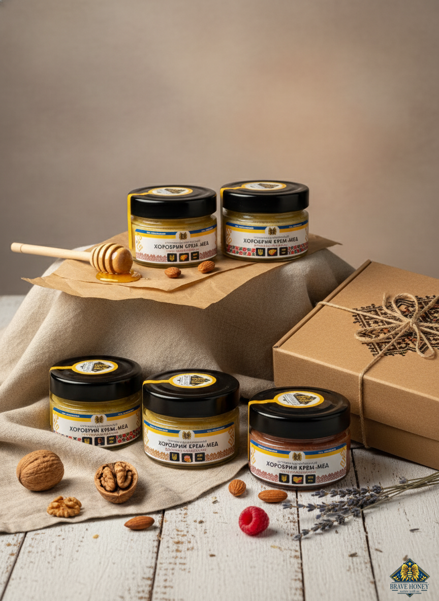 Brave Honey Creamed Honey Tasting Set – 5 Jars