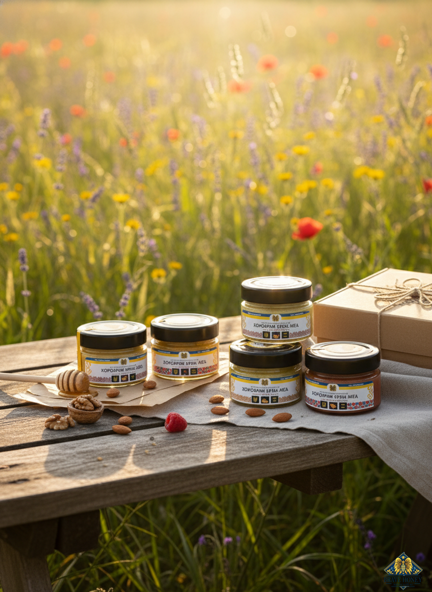 Brave Honey Creamed Honey Tasting Set – 5 Jars