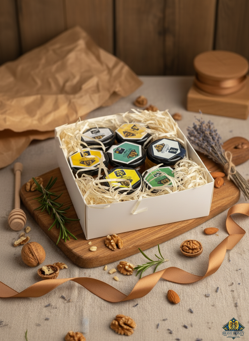 Brave Honey Gift Set – 7 × 50 g
