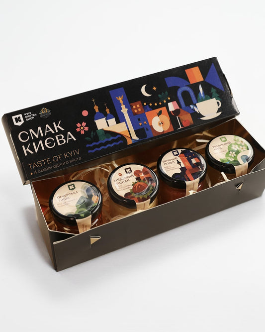 Taste of Kyiv — Premium Gift Honey Collection — 4 × 50 g