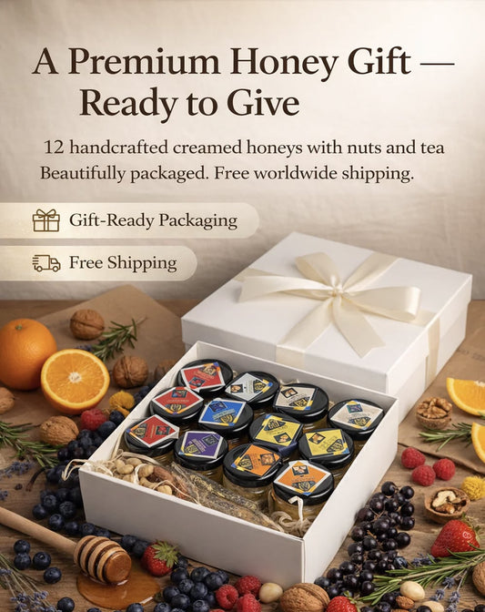 Brave Creamed Honey Premium Gift Set – 12 × 50 g