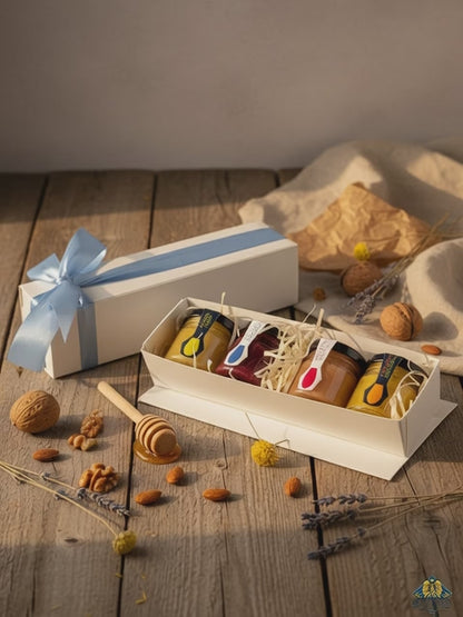 Brave Honey Creamed Honey Gift Set – 4 × 50 g