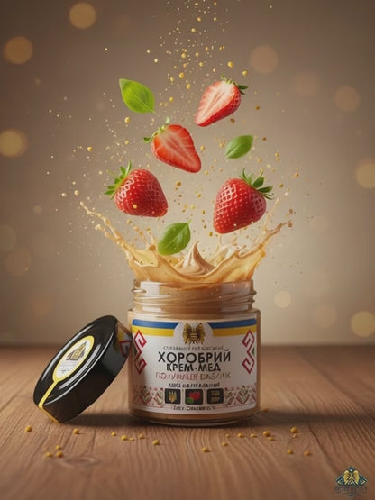 Strawberry & Basil - Brave Creamed Honey