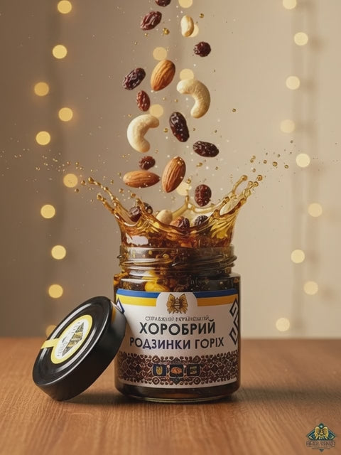 Raisins and Nuts in Brave Honey